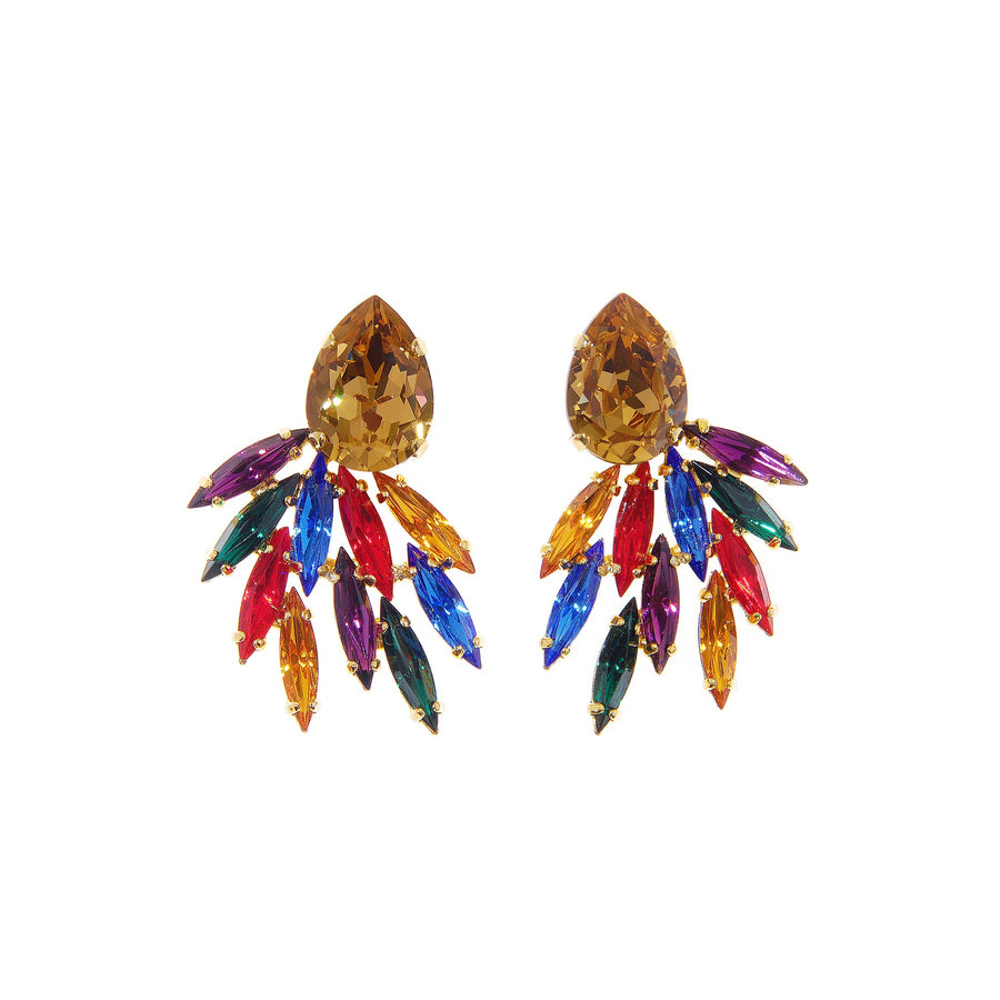 LT Blossom Climber Earrings Gold/Lavender - The Art of Home